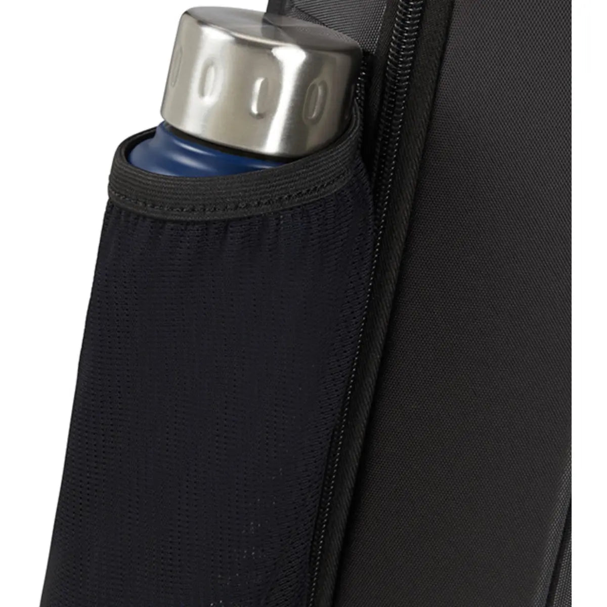 Side pocket suitable for water bottles/umbrellas