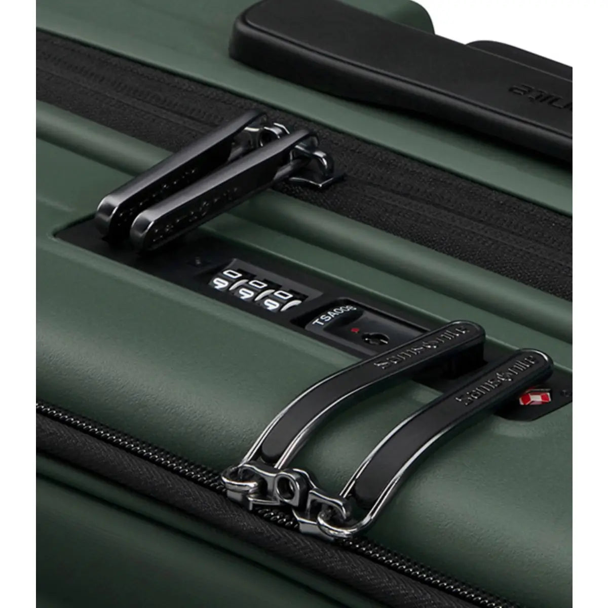 Integrated 3-digit TSA combination lock