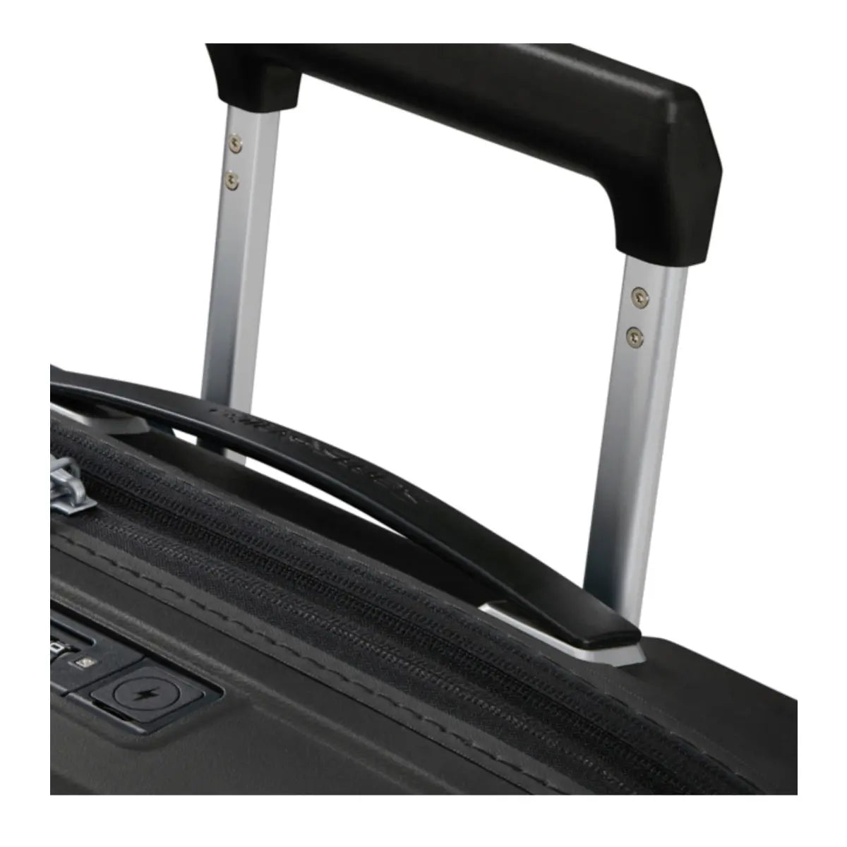 Recessed push button, double tube handle