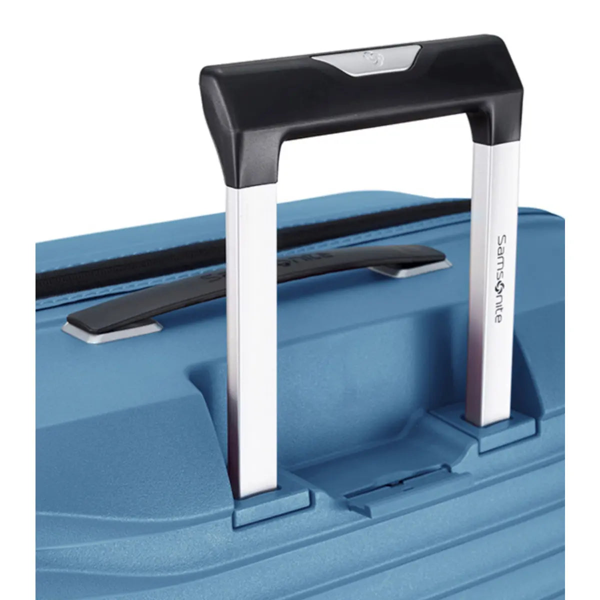 Recessed push button, double tube handle