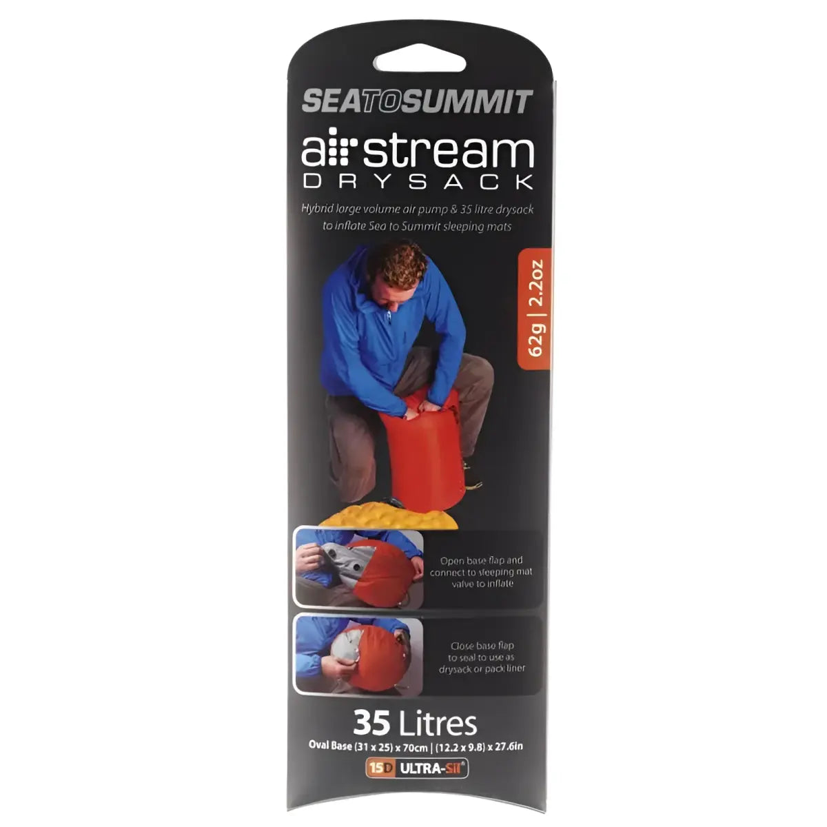 Air Stream Dry Sack - Orange : Packaged