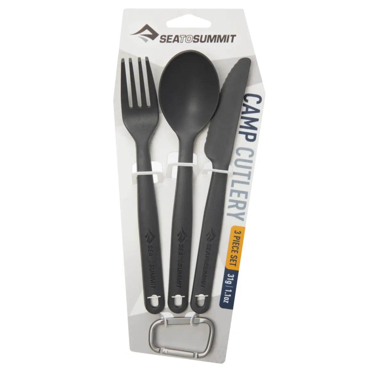 Includes fork, knife and spoon for a compact cutlery set for any outdoor adventure