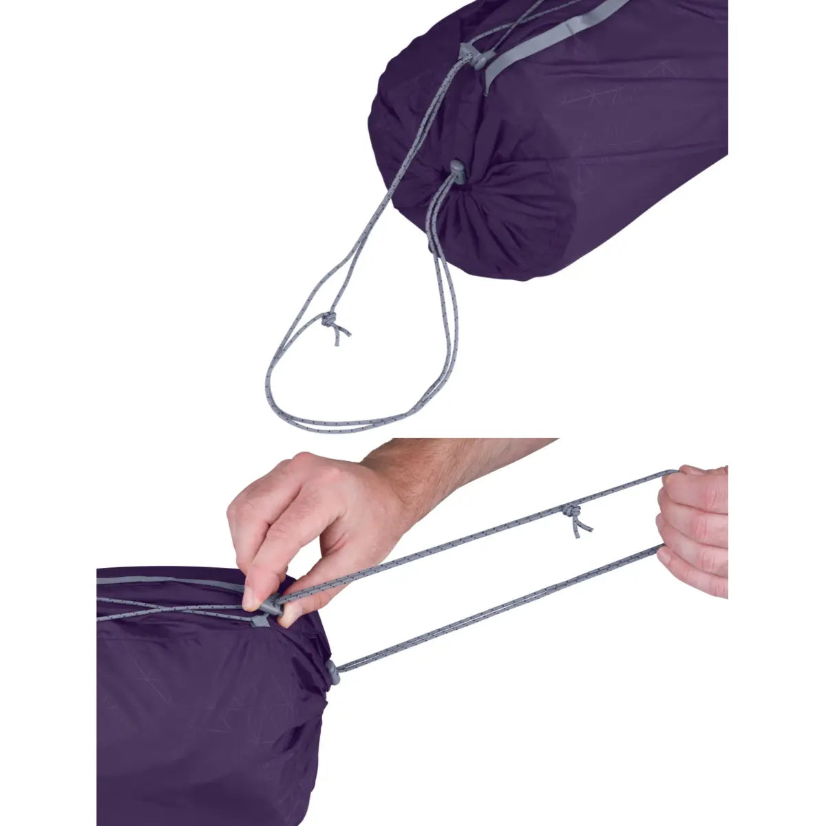 Generously-sized stuff sack with drawcords makes it easy to pack up your mat, then compress! **Updated Model Only**