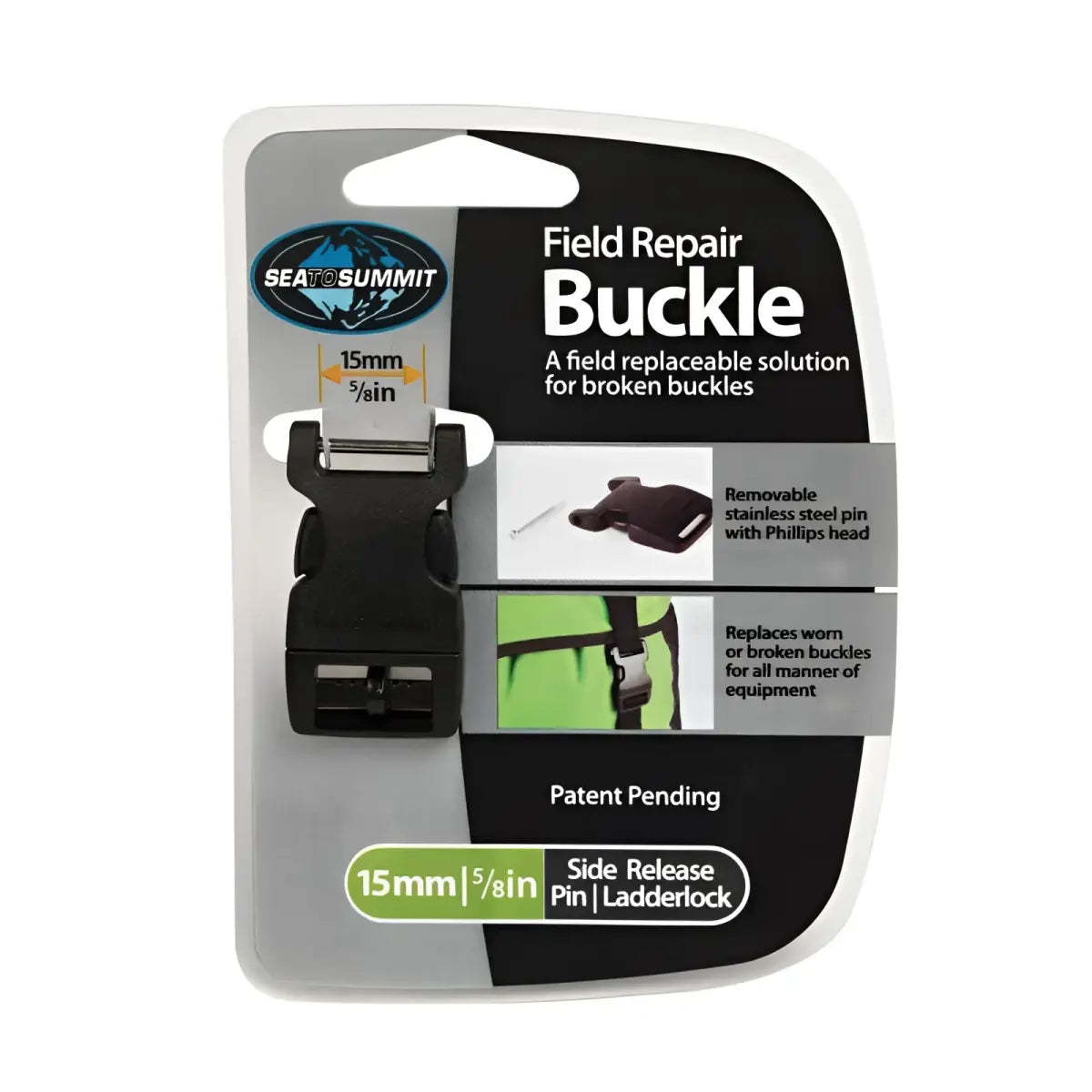 Field Repair Buckle - 15mm Side Release 1 Pin : Sea to Summit