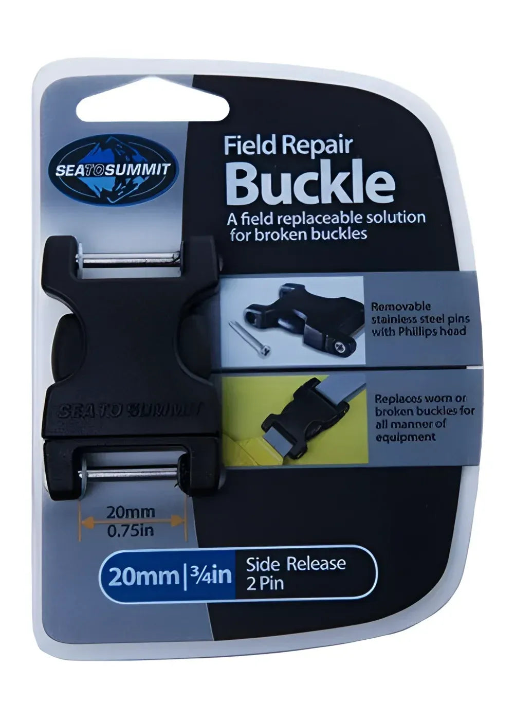 Product Image : Field Repair Buckle - 20mm Side Release 2 Pins : Sea to Summit