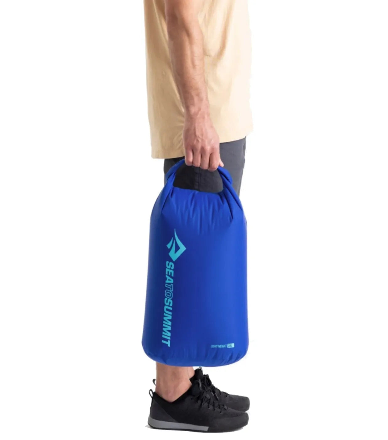 Roll-top closure secured with the patented Field Repair Buckle for a reliable seal