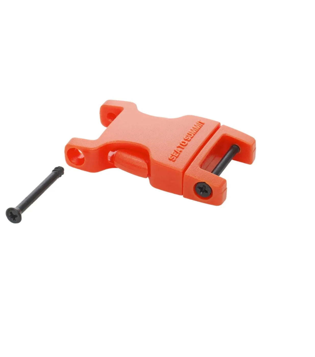 D-ring attachment point at buckle for securing to boats, bikes, kayaks.
