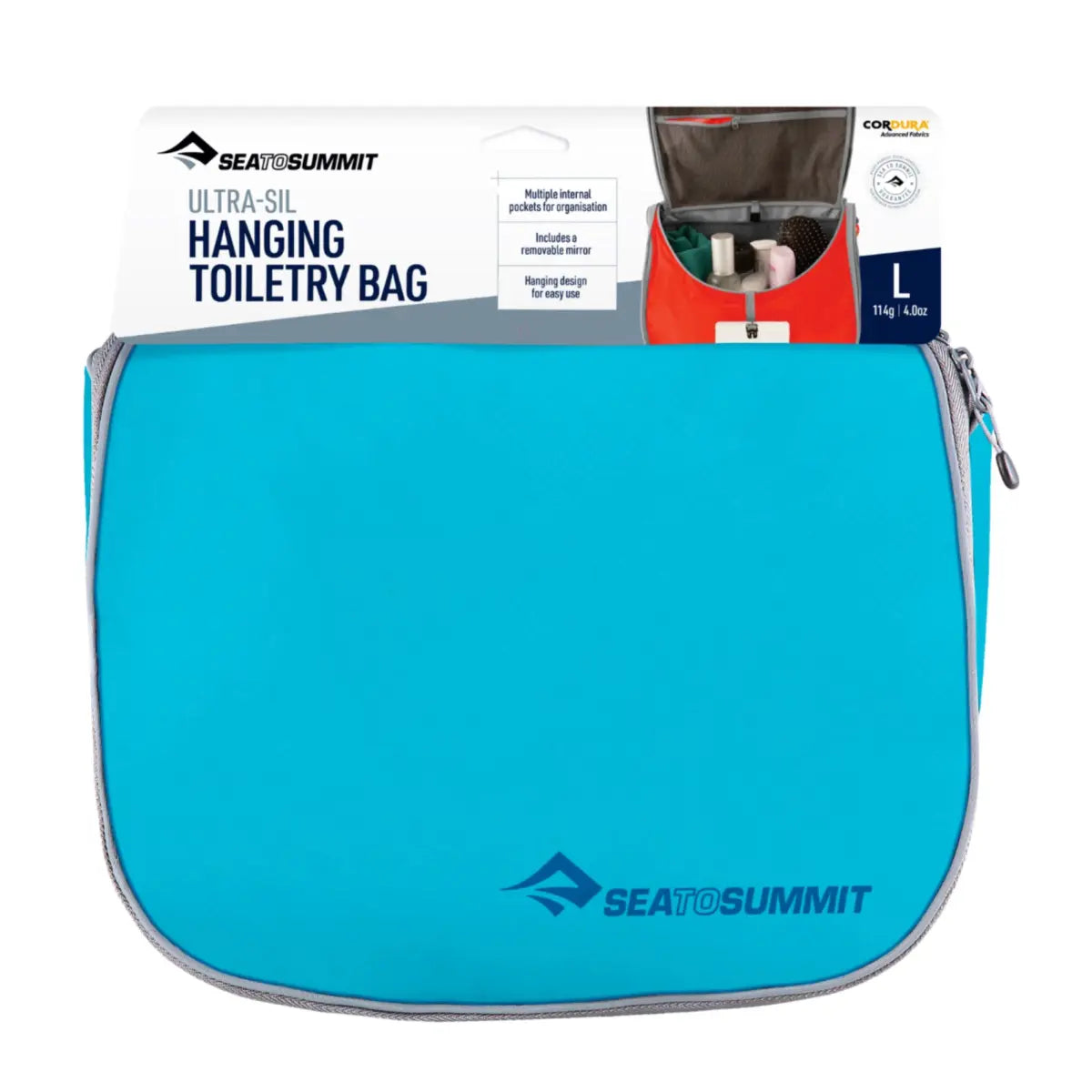 Sea To Summit Ultra-Sil Hanging Toiletry Bag Large - Blue Atoll