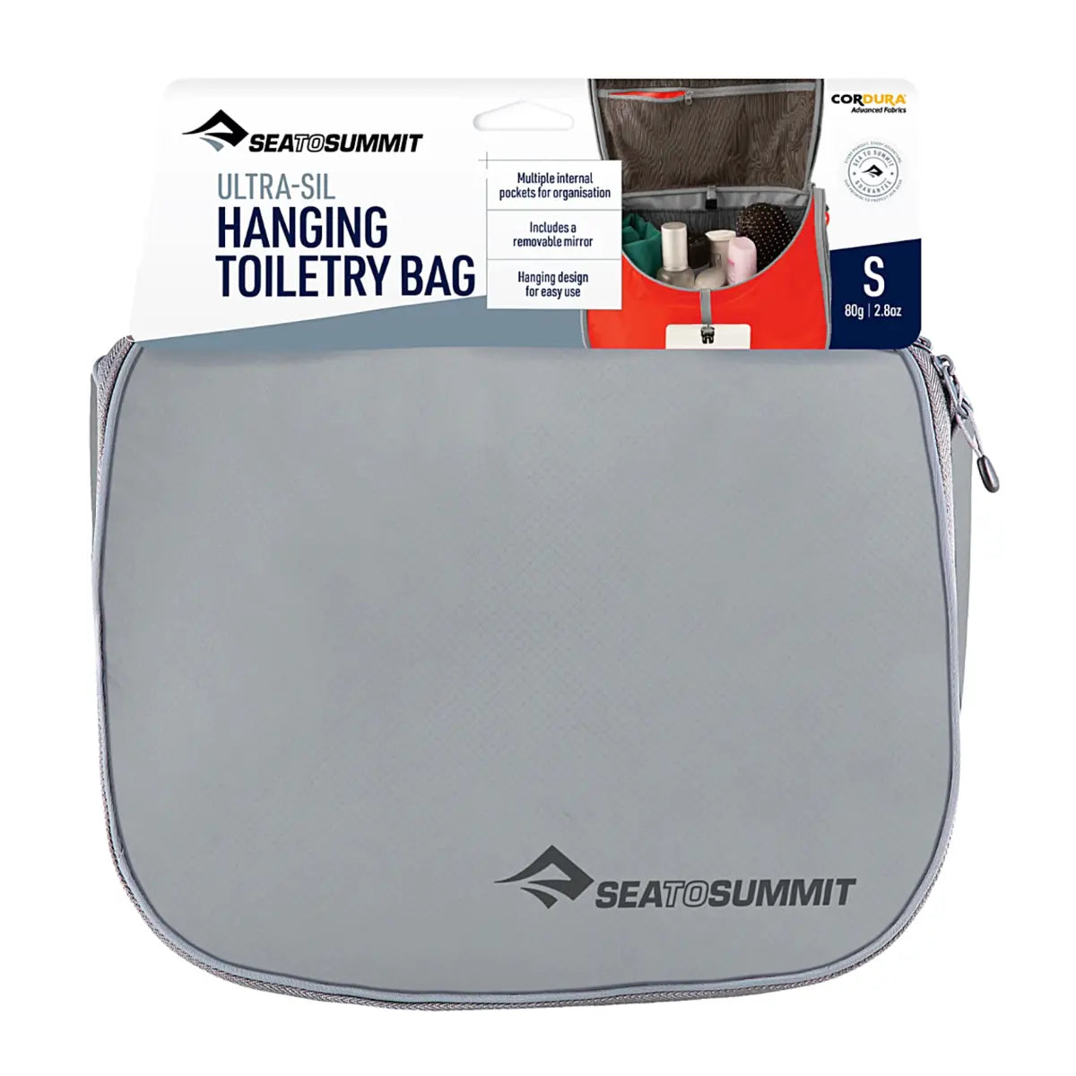 Sea To Summit Ultra-Sil Hanging Toiletry Bag Small - High Rise Grey