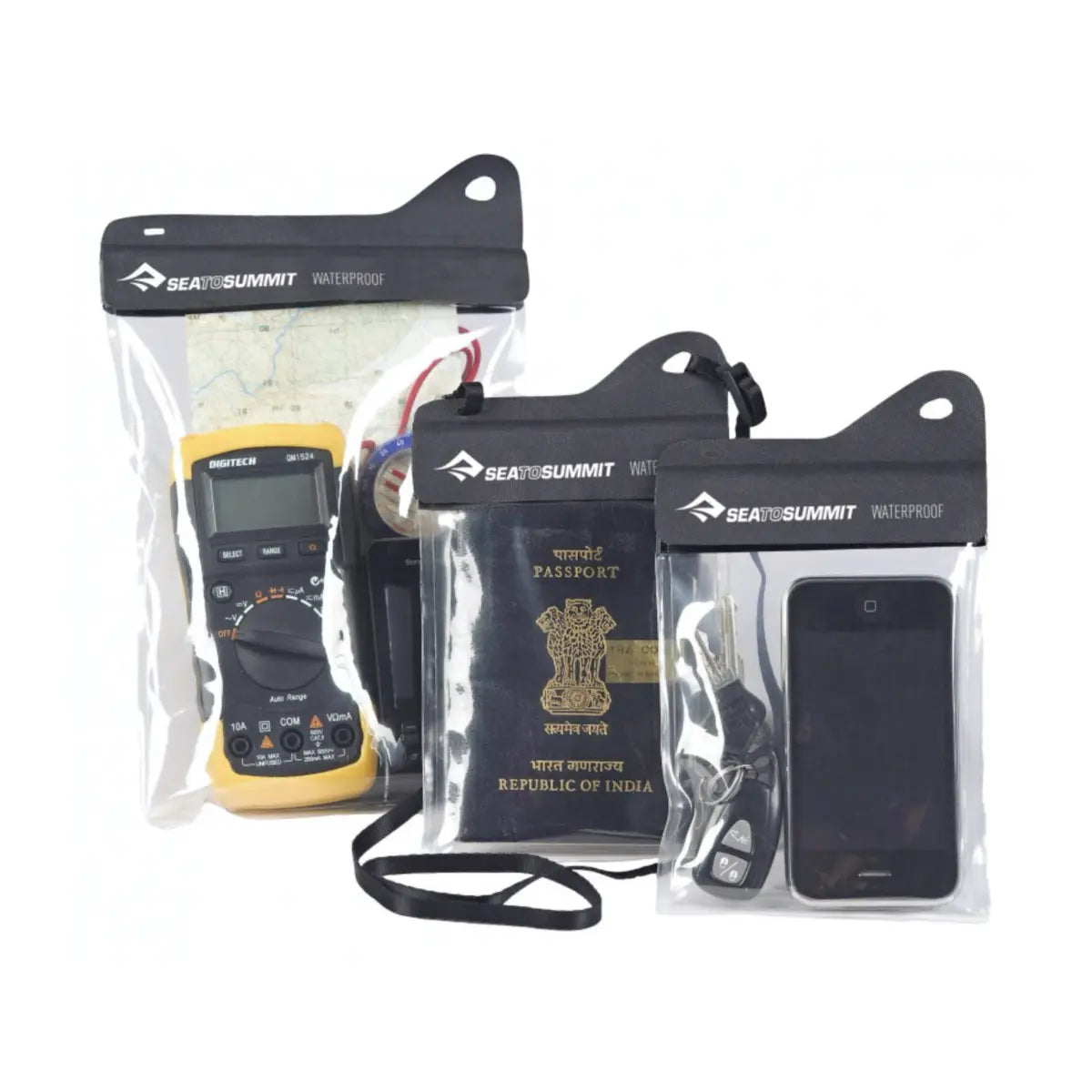 Watertight triple-fold Velcro closure (Please note : small and med size are for display purpose only)