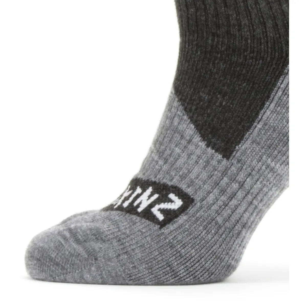 Sealskinz Waterproof All Weather Ankle Length Socks - Black / Grey - Small