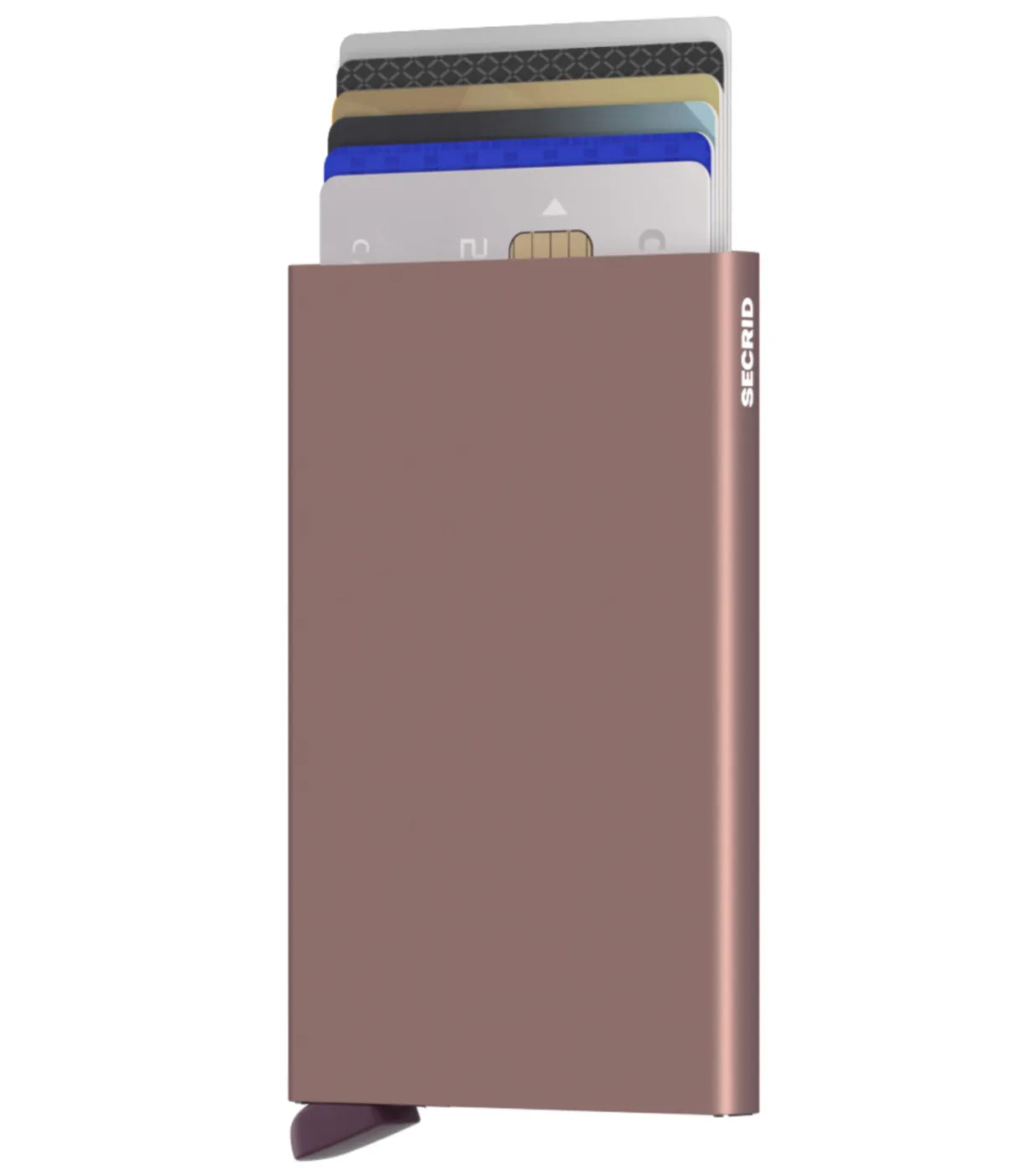 Mechanism inside slightly separates your cards, preventing damage to chips and magnetic strips