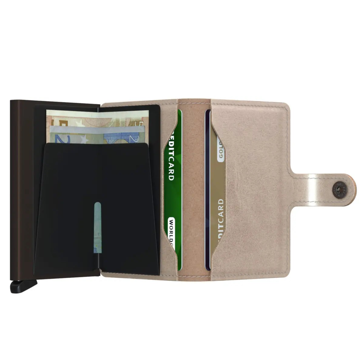 Secrid Miniwallet Compact RFID Wallet - Champagne