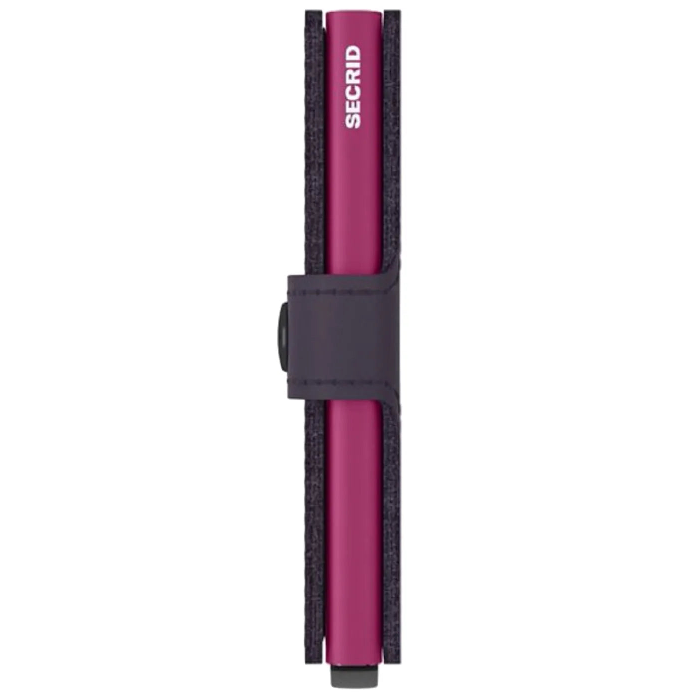 Secrid Miniwallet Compact RFID Wallet - Matte Dark Purple / Fuchsia