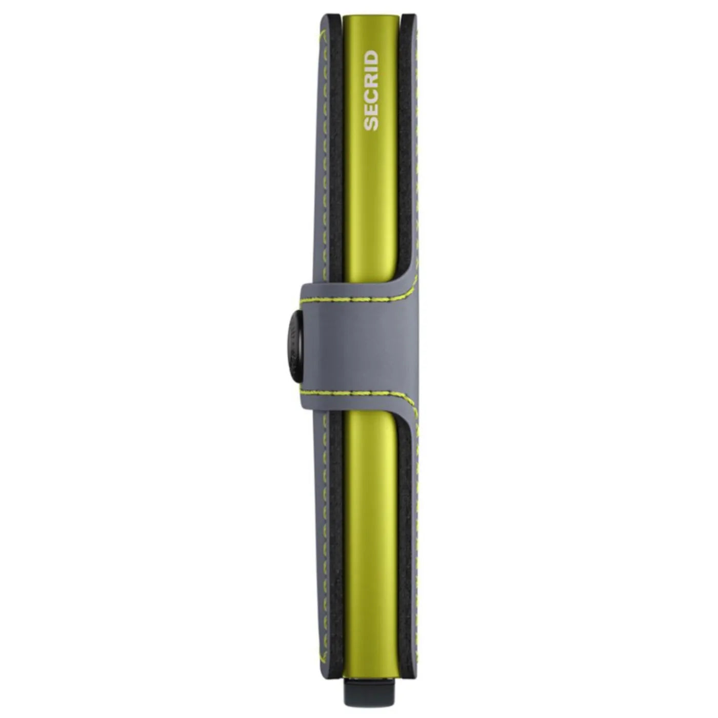 Secrid Miniwallet Compact RFID Wallet - Matte Grey / Lime