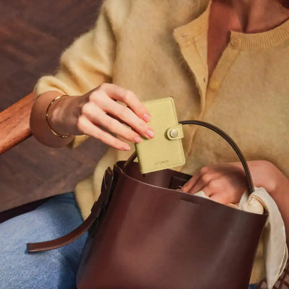 Secrid Miniwallet Compact RFID Wallet - Pebble Butter Yellow