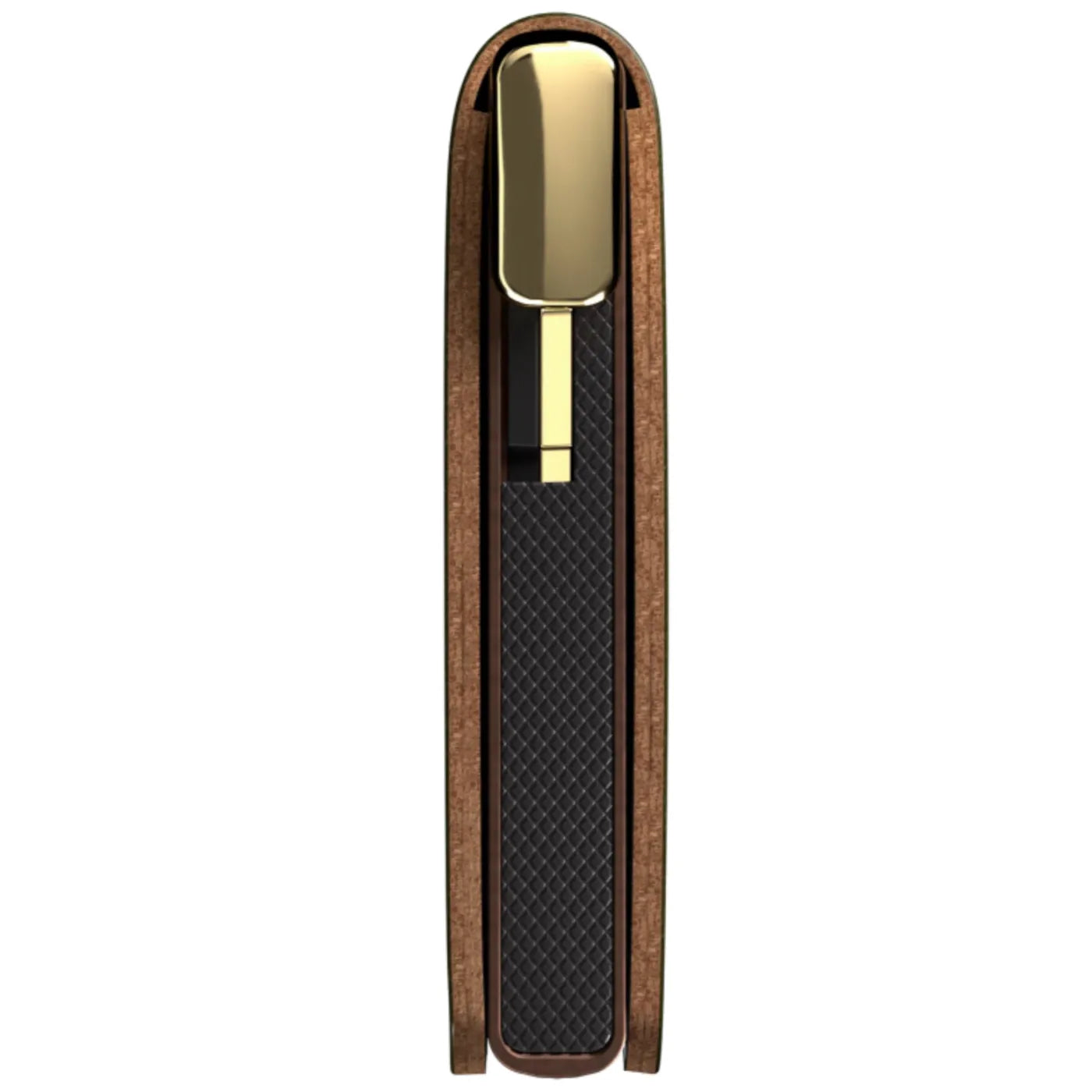 Secrid Premium+ Slimwallet Compact RFID Wallet - Emboss Lines Cognac+