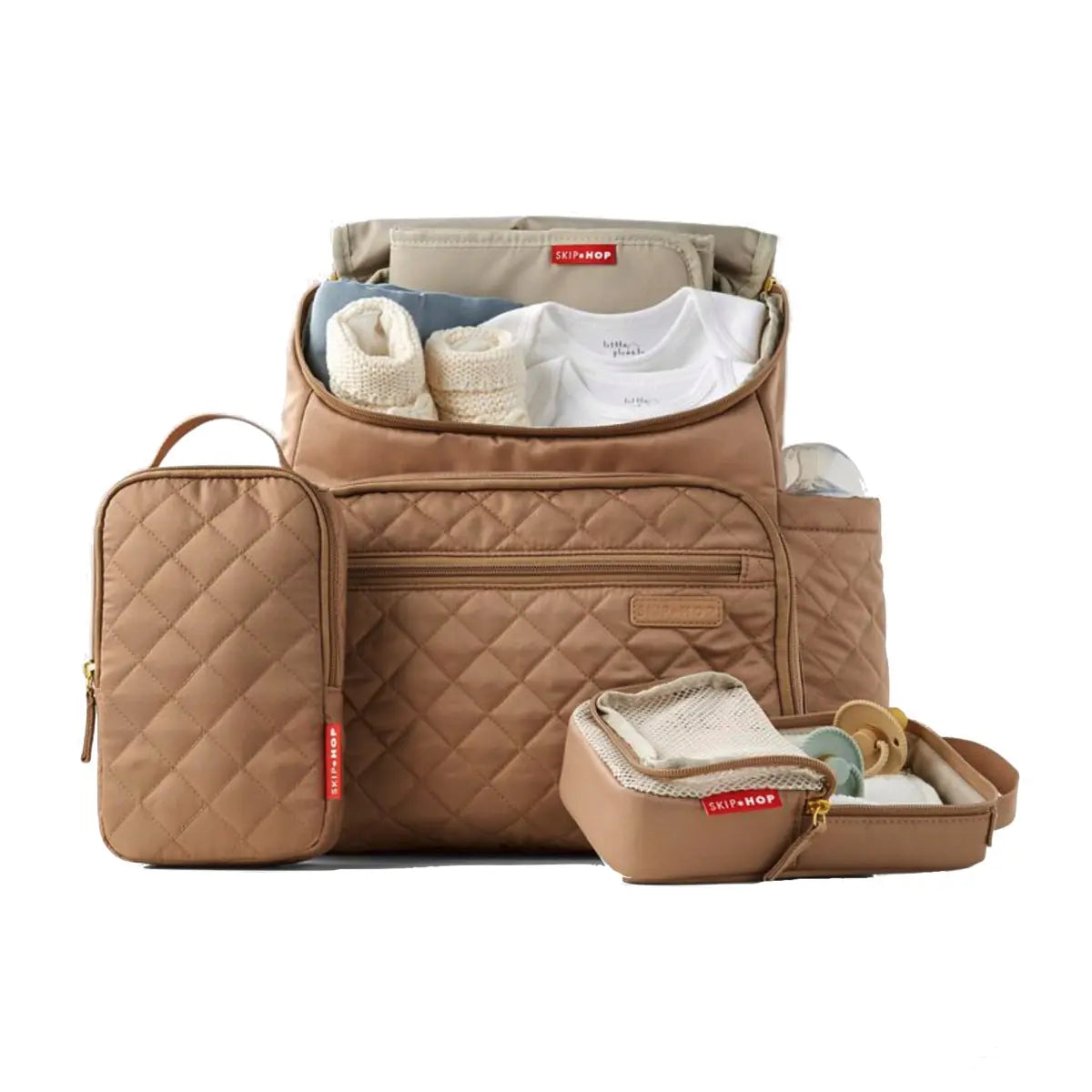 The Forma lightweight, quilted backpack offers hands-free convenience