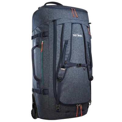 Tatonka 105L Duffle Roller - Foldable Wheeled Duffle Bag - Navy Blue