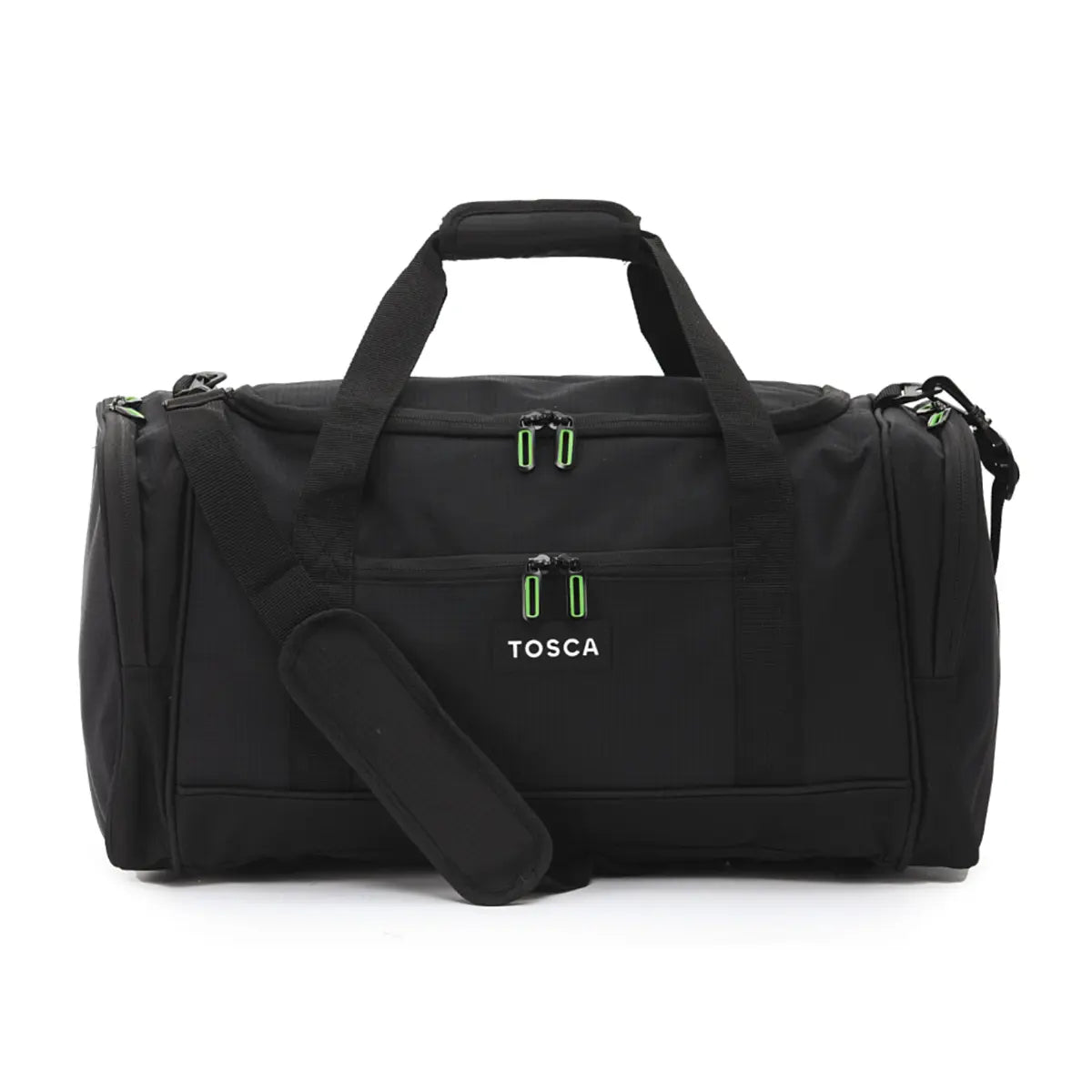 Double carry handles and removable shoulder strap