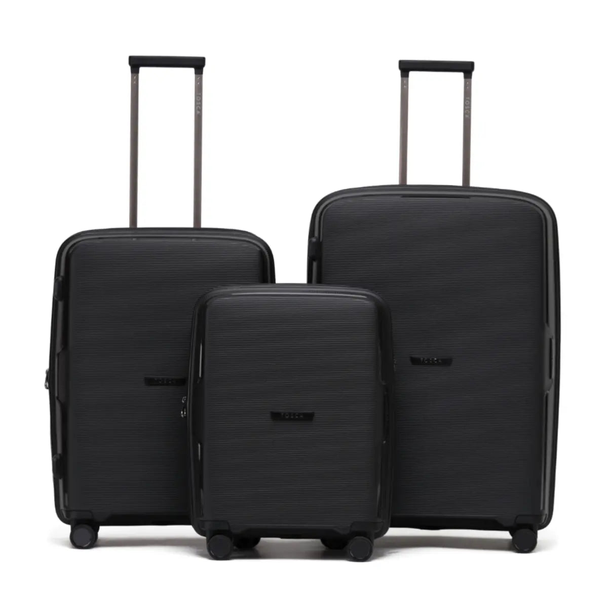 Tosca Bel-Air Suitcase Set of 3 - Black (Carry-on Medium Large)