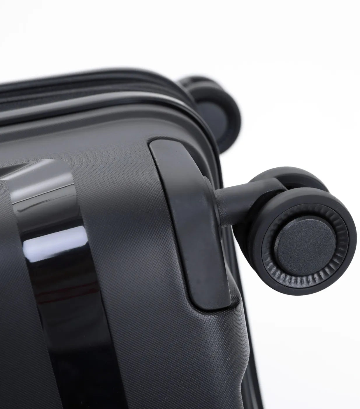 Black tosca comet 78 cm hardside large case with glossy polypropylene outer shell and textured side panels