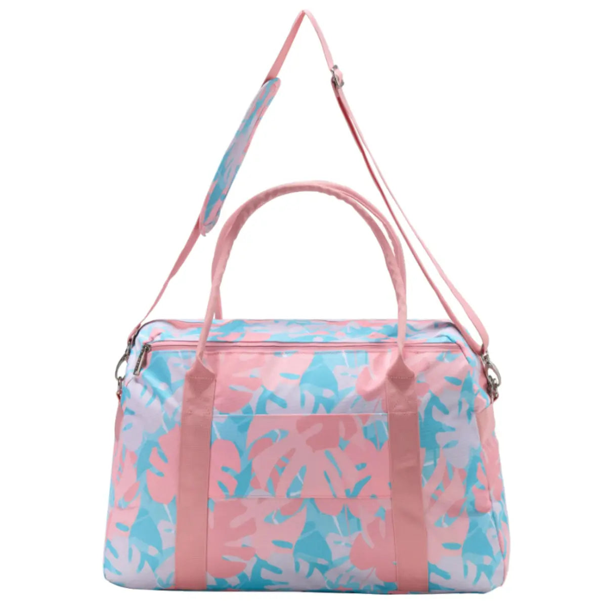 Double carry handles and removable shoulder strap