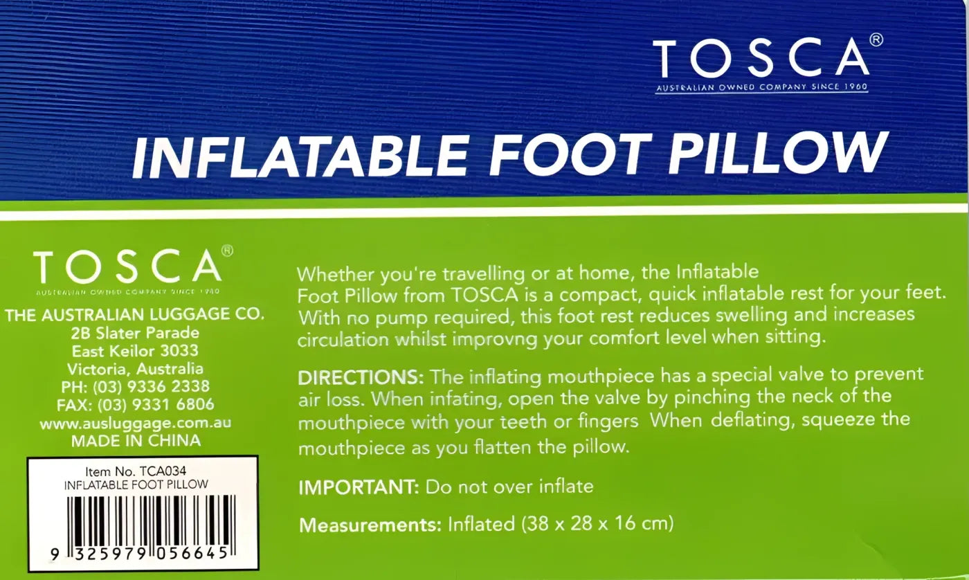 Tosca Inflatable Foot Pillow - Brown