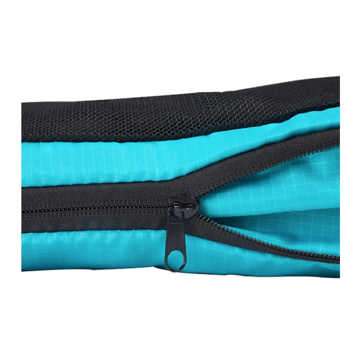 Second zipper compresses the contents of the cube