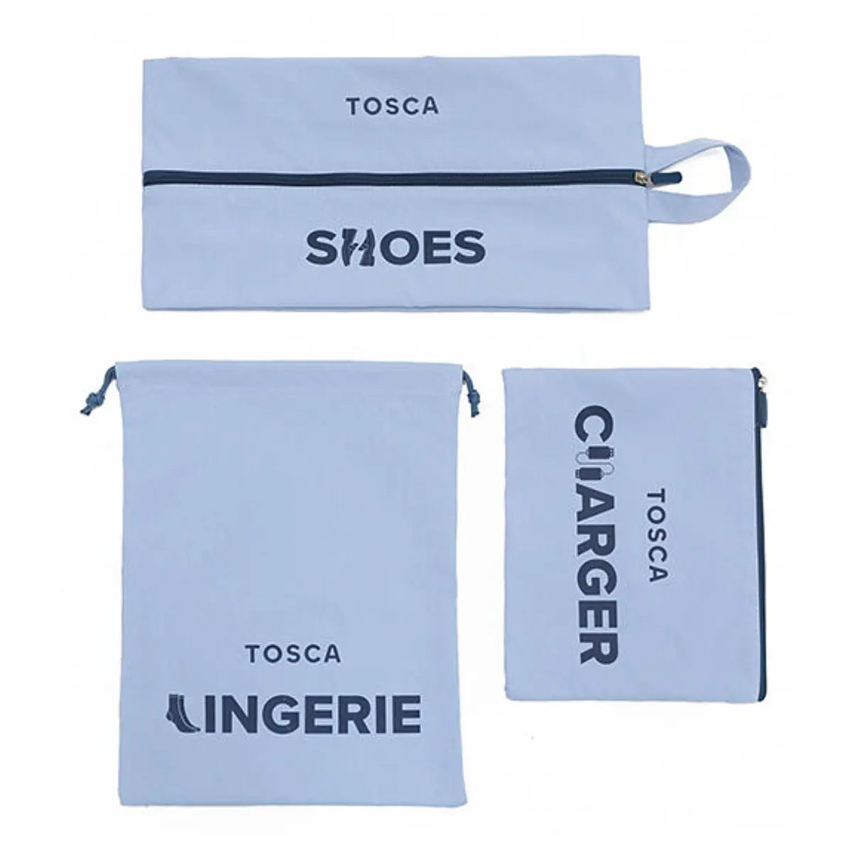 Tosca Packing Organiser (Set Of 6) - Blue