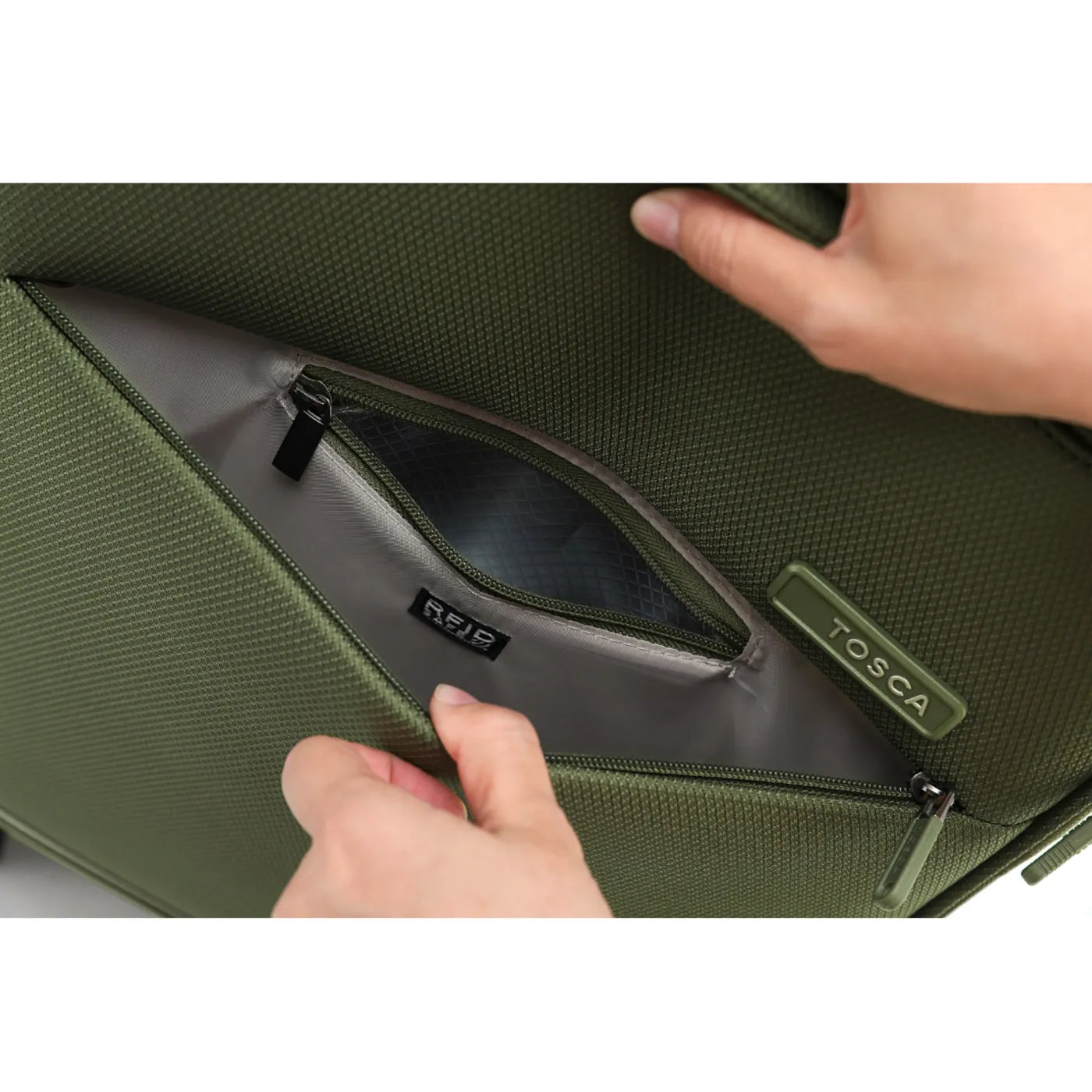 Tosca SO LITE 4-Wheel Suitcase Set of 3 - Khaki (Carry-on Medium and Large)