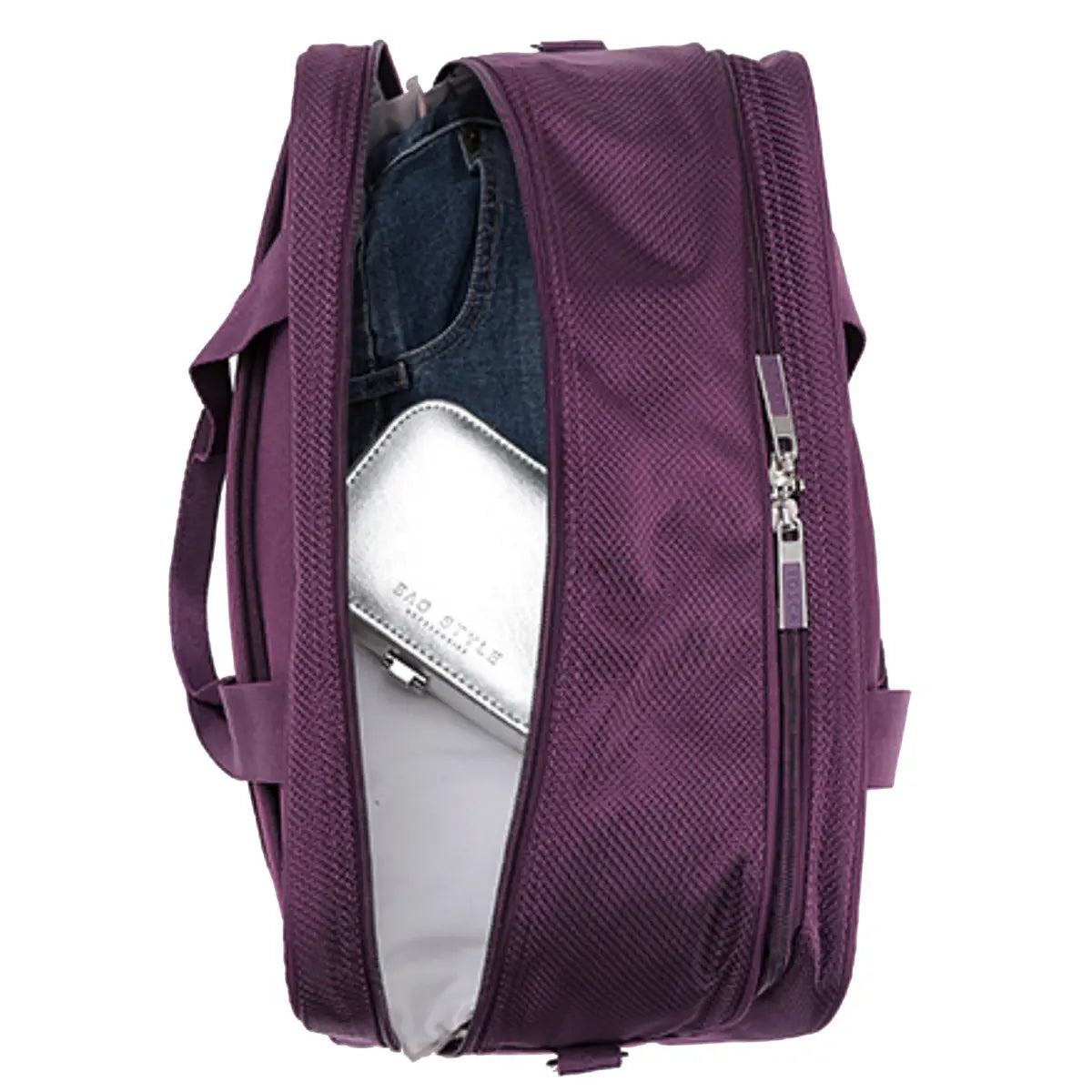 Lightweight tote bag with two compartments