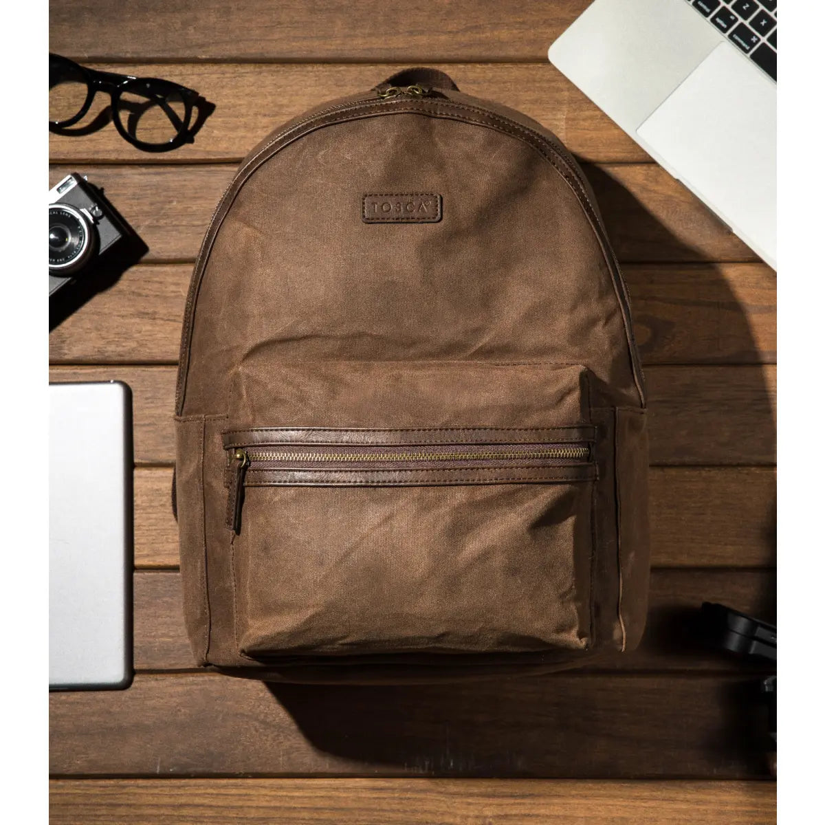 Quick access front zippered pocket