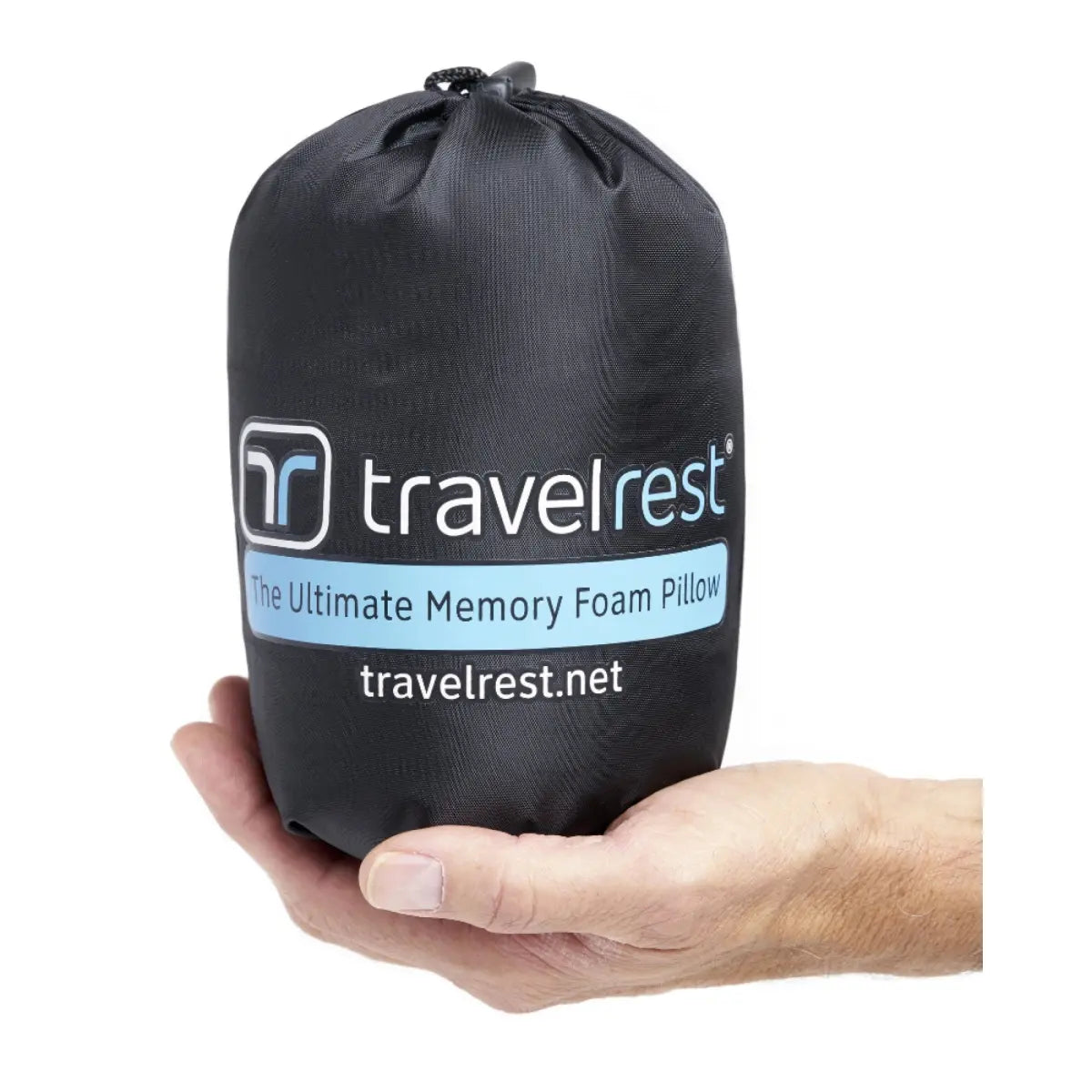 When in stuff sack, drawstring easily attaches to telescoping luggage handle for easy transport.