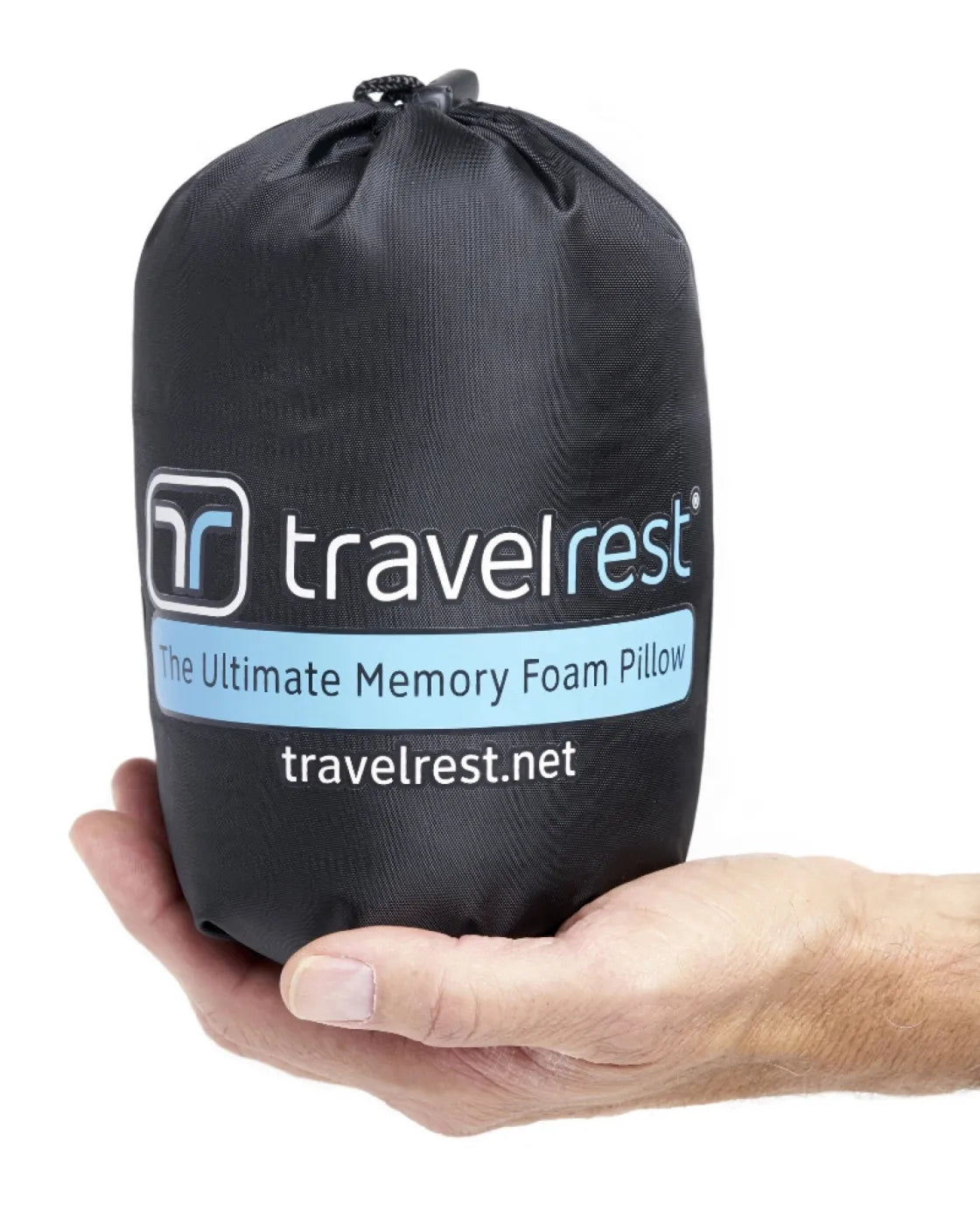 When in stuff sack, drawstring easily attaches to telescoping luggage handle for easy transport.