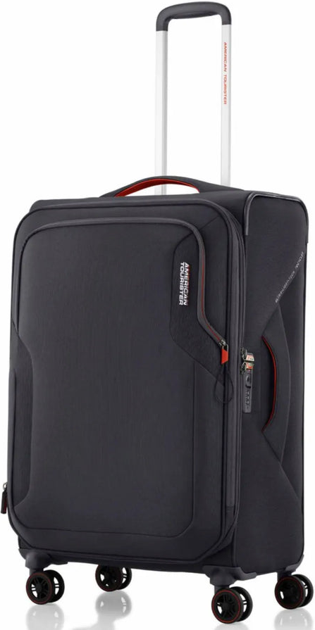 tu-american-tourister-applite-5-72-cm-expandable-spinner-suitcase-grey front view for size comparison