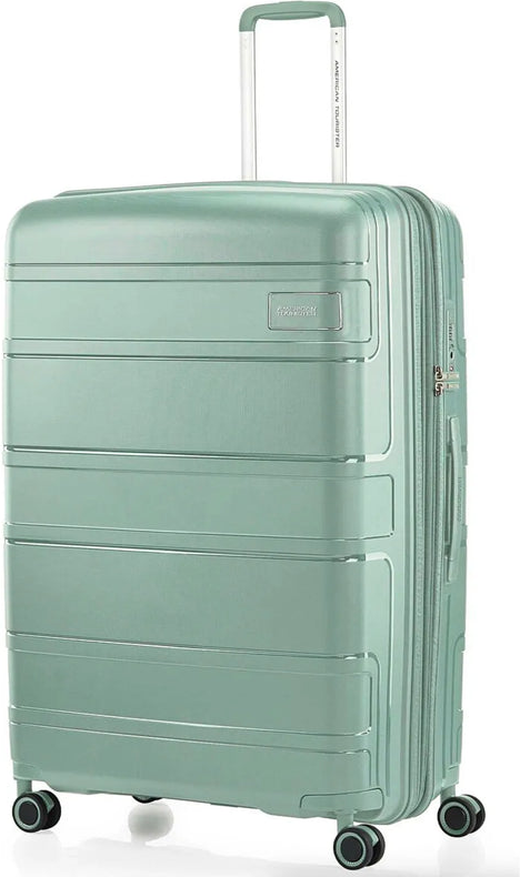 tu-american-tourister-light-max-82-cm-expandable-spinner-suitcase-urban-green front view for size comparison