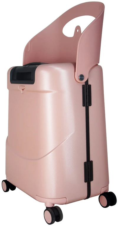 MiaMily 51 cm Ride-On Carry-on Suitcase - Dusty Pink shown to scale