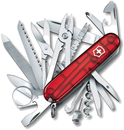 Swiss Champ · 91 mm, tools out