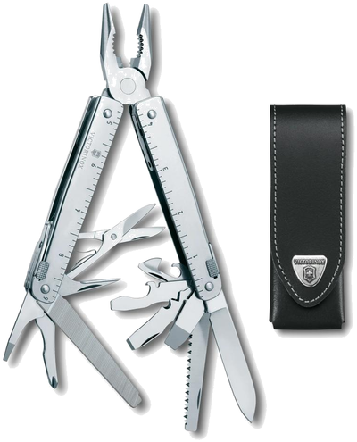 SwissTool X · 115 mm, tools out