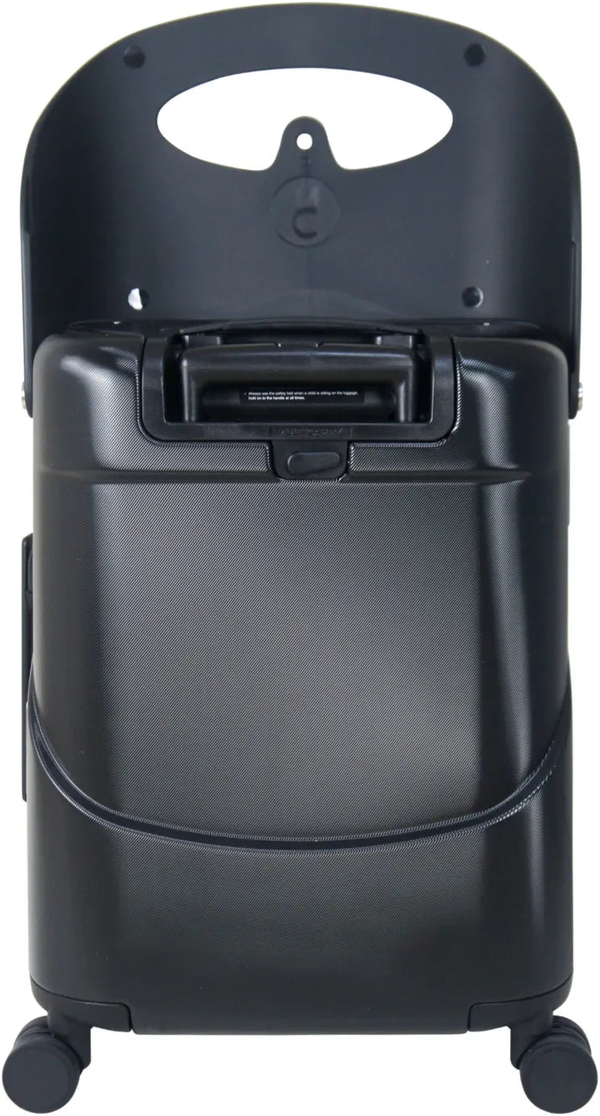 MiaMily Carry On Original Midnight Black, front view, trimmed for size comparison