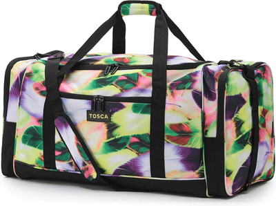 Tosca 70 cm Sports Duffle Bag - Yellow Feather front view for size comparison