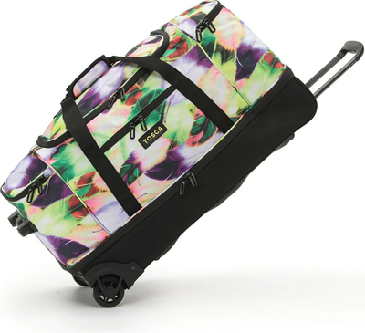 Tosca 70 cm Split Compartment Wheeled Duffle Bag - Yellow Feather front view for size comparison