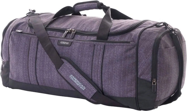 American Tourister X-Bags 55 cm Travel 1 Duffle - Gun Metal front view for size comparison