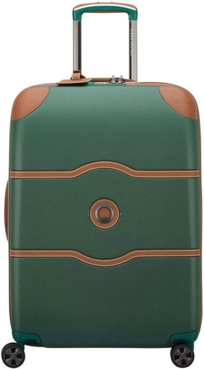 Delsey Chatelet Air 2.0 - 66 cm 4-Wheel Suitcase - Green shown to scale