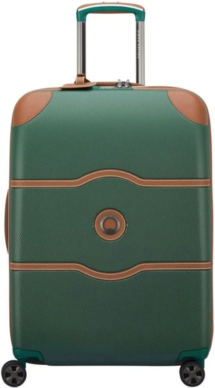 Delsey Chatelet Air 2.0 - 66 cm 4-Wheel Suitcase - Green front view for size comparison