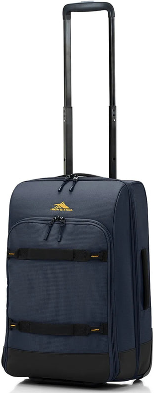 High Sierra Ultimate Access 4 DLX 55 cm Wheeled Duffle - Marine front view for size comparison