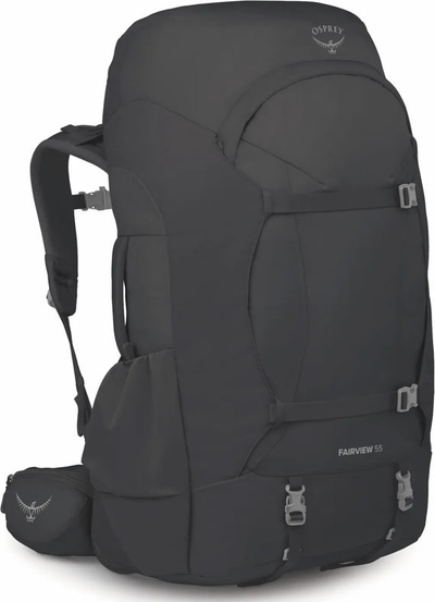 Osprey Farview Trek 55L Women's Travel Backpack - Black shown to scale