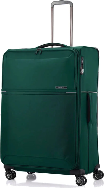 Samsonite 73 Hours 78 cm 4 Wheel Expandable Suitcase - Emerald Green front view for size comparison