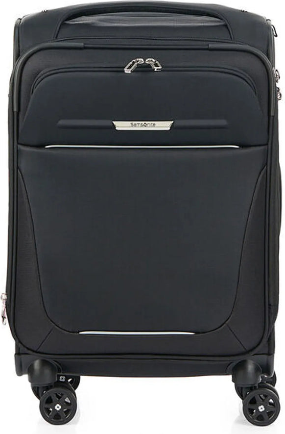 Samsonite B-Lite 5 - 55 cm Expandable Cabin Spinner Suitcase - Black front view for size comparison
